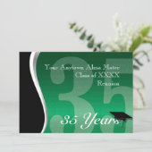 カスタマイズ可能な35年クラスの懇親会 招待状 (スタンド正面)