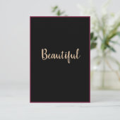 カスタマイズ可能な3.5インチx 5インチのフラットバレンタインデーカード サンキューカード (スタンド正面)