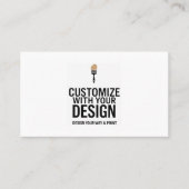 カスタマイズ可能な3.5x2インチ空白のスモールオフィス 名刺 (正面)