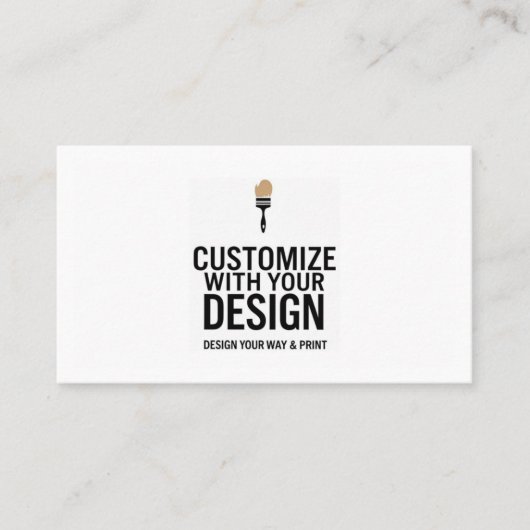 カスタマイズ可能な3.5x2インチ空白のスモールオフィス 名刺 (正面)