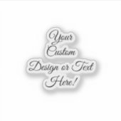 カスタマイズ可能な3" x 3"カスタムカットビニールシール シール (正面)