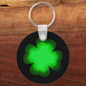 カスタマイズ可能な4つの葉クローバー キーホルダー (正面)