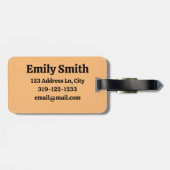 カスタマイズ可能な4つのPassportスタンプ ラゲッジタグ (裏面横)