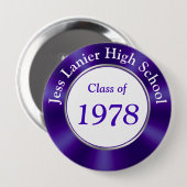 カスタマイズ可能な4インチの同窓会ボタン 缶バッジ (正面&裏面)