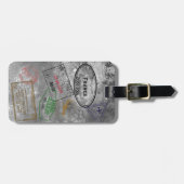 カスタマイズ可能な4パスポート切手ラゲッジタグ ラゲッジタグ (正面横)