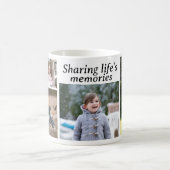 カスタマイズ可能な4フォトコーヒーマグ コーヒーマグカップ (中央)