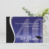 カスタマイズ可能な40年クラスの懇親会 招待状 (スタンド正面)