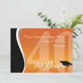 カスタマイズ可能な40年クラスの懇親会 招待状 (スタンド正面)