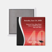 カスタマイズ可能な40年間クラス懇親会 マグネット (正面/裏面)