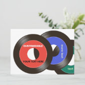 カスタマイズ可能な45の記録 招待状 (スタンド正面)