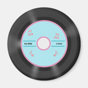 カスタマイズ可能な45レコード マグネット