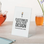 カスタマイズ可能な4x6インチ空白のイベント表示サイン 台座サイン (インサイチュ)