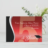 カスタマイズ可能な5年クラスの懇親会 招待状 (スタンド正面)