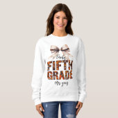 カスタマイズ可能な5年生先生名Sweatshirt - スウェットシャツ (正面フル)