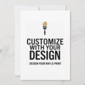 カスタマイズ可能な5時間365日空白ののプロモーションビジネス 招待状 (正面)