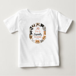 カスタマイズ可能な5歳の誕生日おめでとう!パーティーの主役 ベビーTシャツ