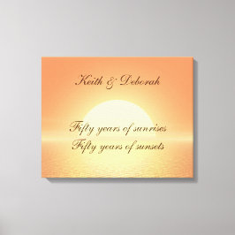 カスタマイズ可能な50周年記念 キャンバスプリント