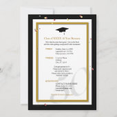 カスタマイズ可能な50年クラスの懇親会 招待状 (裏面)