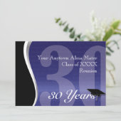 カスタマイズ可能な50年クラスの懇親会 招待状 (スタンド正面)