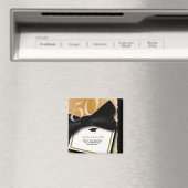 カスタマイズ可能な50年間クラス懇親会日付の保存 マグネット (インサイチュ (食洗機))