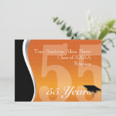 カスタマイズ可能な55年ぶりの同窓会 招待状 (スタンド正面)