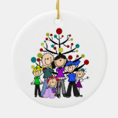 カスタマイズ可能な6つの日付オーナメント セラミックオーナメント (裏面)