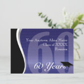 カスタマイズ可能な60周年クラス再会 招待状 (スタンド正面)