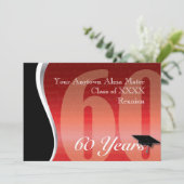 カスタマイズ可能な60年の同窓会 招待状 (スタンド正面)