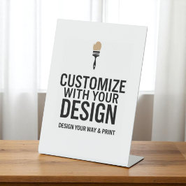 カスタマイズ可能な6x8空白のインチイベント表示サイン 台座サイン