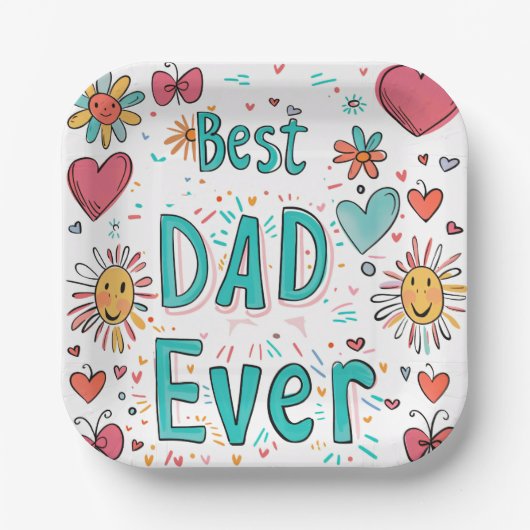 カスタマイズ可能な7インチスクエア紙プレートイベント ペーパープレート (正面)