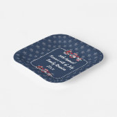 カスタマイズ可能な7月4日のお祝いデザイン ペーパープレート (傾斜あり)