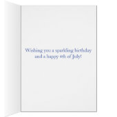 カスタマイズ可能な7月4日の誕生日 (内側 (右))