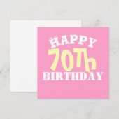 カスタマイズ可能な70th誕生日文字 (正面/裏面)