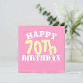 カスタマイズ可能な70th誕生日文字 (スタンド正面)