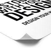 カスタマイズ可能な8x10インチ空白のイベント表示サイン ポスター (角)