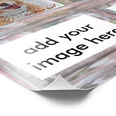 カスタマイズ可能な8x10ピンク素朴な写真フレーム挿入 フォトプリント (角)