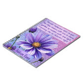 カスタマイズ可能な9月誕生フラワーノートブック ノートブック (左側)