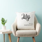 カスタマイズ可能な「あなたは私の花嫁のメイド」の投げピル クッション (椅子)