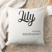 カスタマイズ可能な「あなたは私の花嫁のメイド」の投げピル クッション (ブランケット)