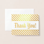 カスタマイズ可能な「ありがとう！」 カード (封筒付き正面)