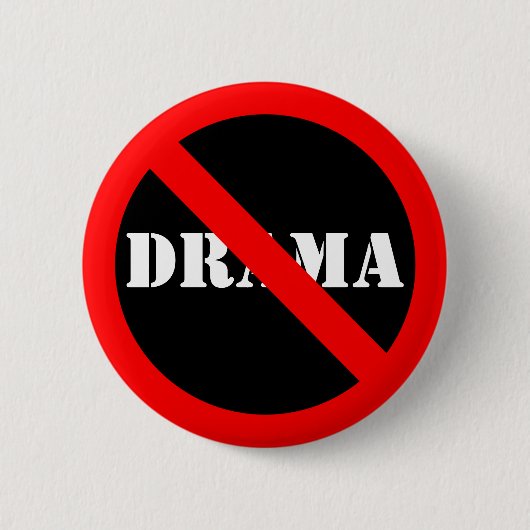 カスタマイズ可能な「いいえ」記号 缶バッジ (正面)