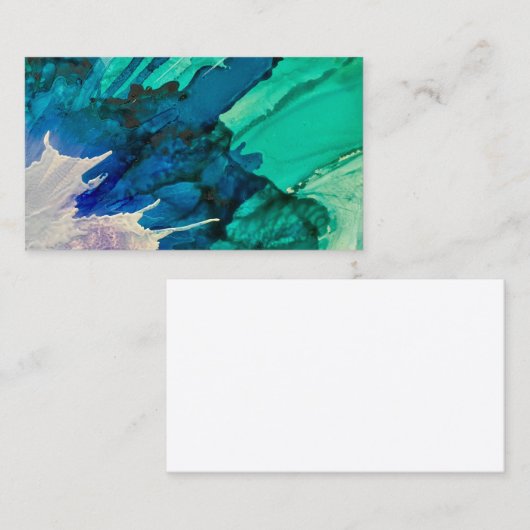 カスタマイズ可能な(ばちゃばちゃ)跳ねるの抽象芸術の名刺 名刺 (正面/裏面)