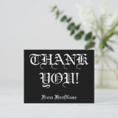 カスタマイズ可能な オリジナルの「THANK YOU!」ポストカード ポストカード (スタンド正面)