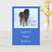 カスタマイズ可能な"サポート、希望は"、カードを信じます カード (黄色い花)