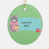 カスタマイズ可能な セラミックオーナメント (左)