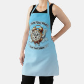 カスタマイズ可能な「タイムフライ時」飛んでいる時計 エプロン (インサイチュ)