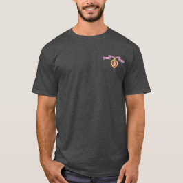 カスタマイズ可能な"パープルハートリボン" Tシャツ