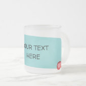 カスタマイズ可能な フロストグラスマグカップ (正面右)