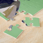 カスタマイズ可能な「ポンチョ」 ジグソーパズル (側面)