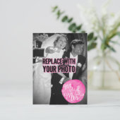 カスタマイズ可能な「ミスター&ミセス」 結婚の写真はがき ポストカード (スタンド正面)